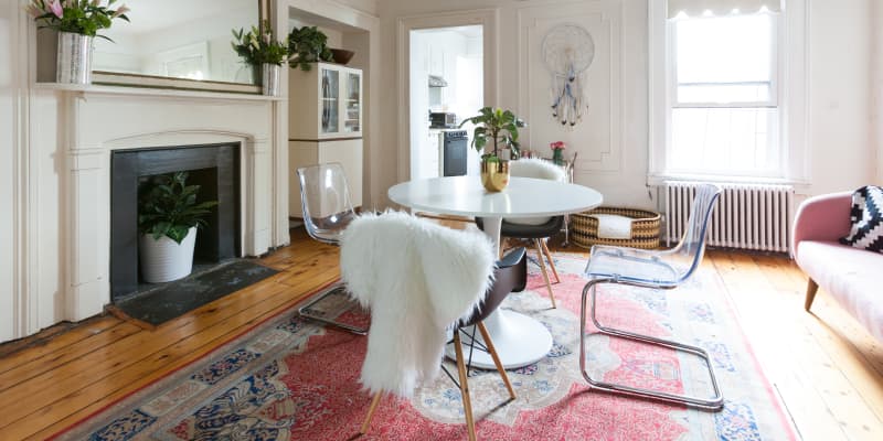 Dining chairs hotsell in living room